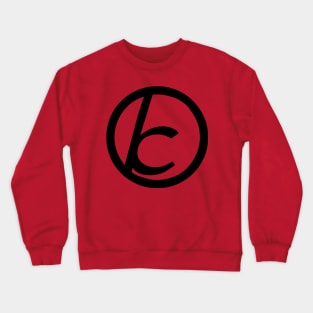 Jewish Anarchist Symbol (Cursive) Crewneck Sweatshirt